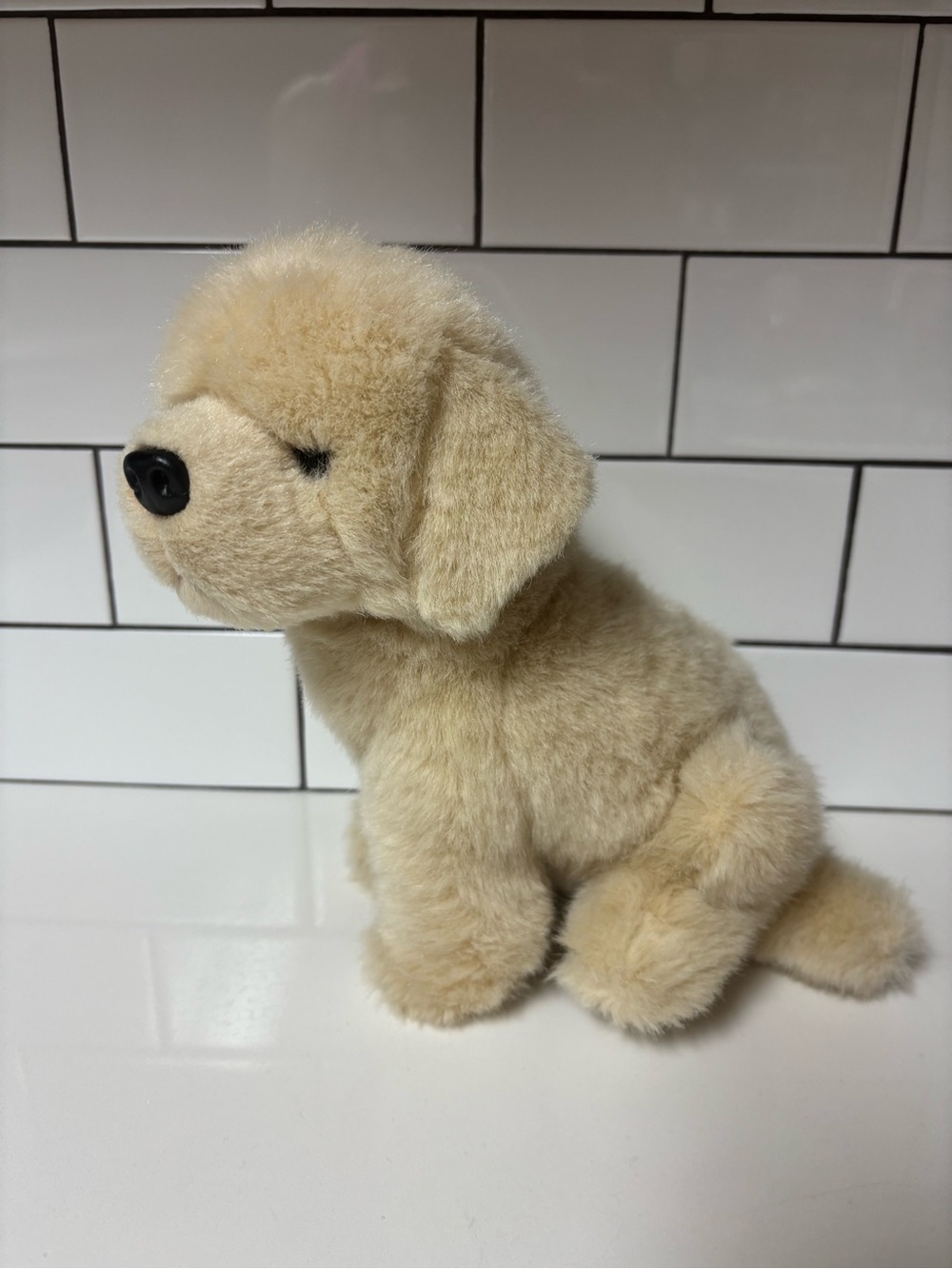 Prima classic Beige lab dog Plush Puppy Stuffed Animal - Soft Cozy Dog Toy